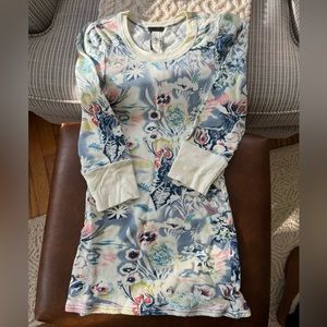 FREE PEOPLE  3/4 floral retro   Thermal  Size small